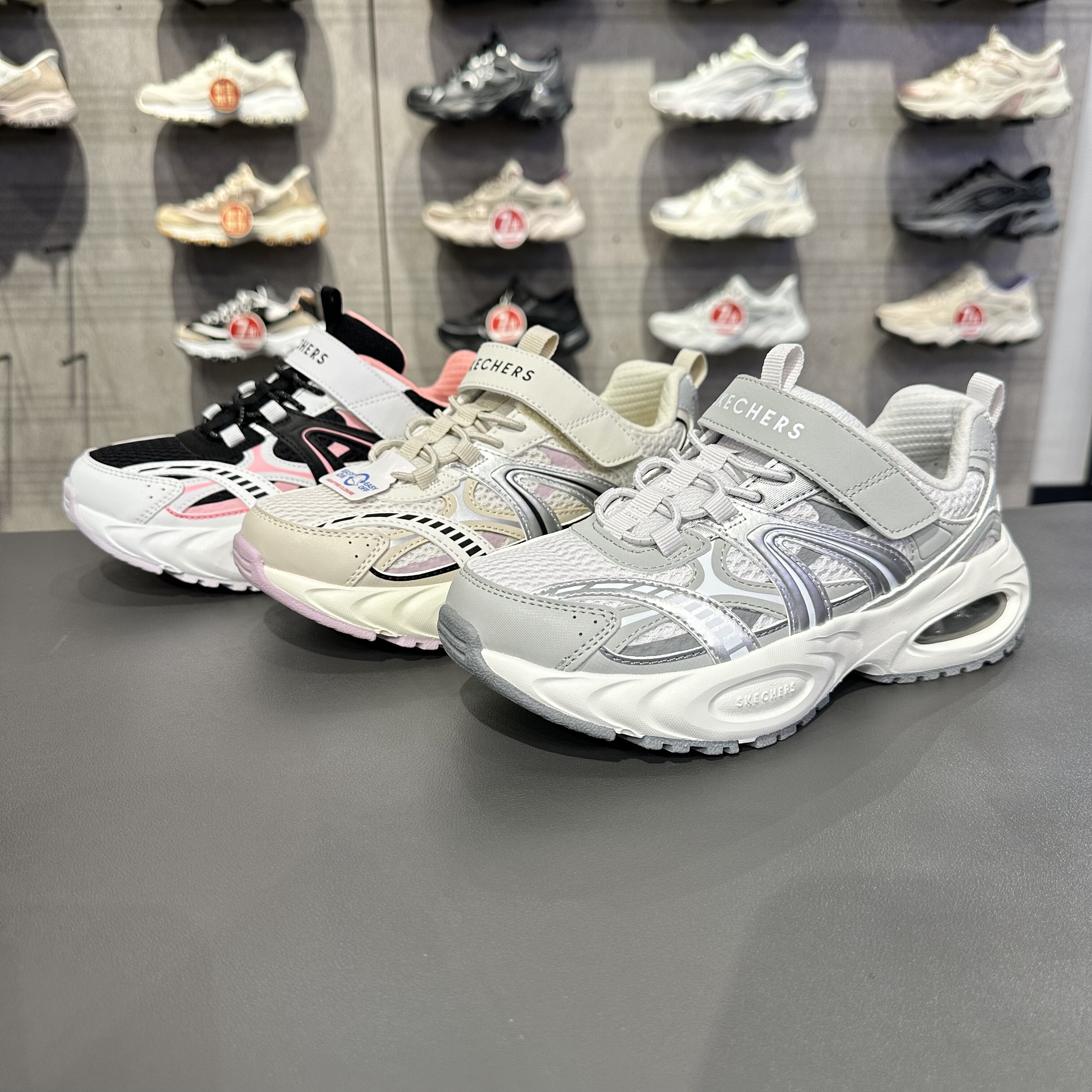 Skechers斯凯奇女童百搭潮流防滑缓震舒适老爹鞋运动鞋319398L