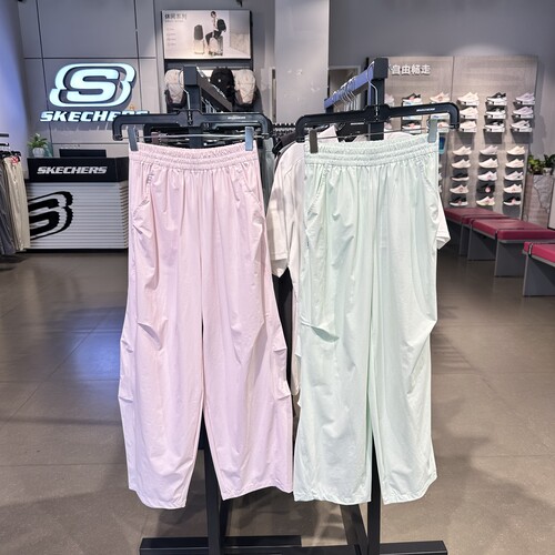 Skechers斯凯奇女孩柔软亲肤透气百搭舒适吸湿宽松长裤L226G030
