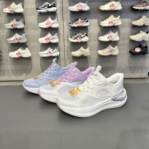 Skechers斯凯奇女童一脚蹬缓震柔软舒适透气闪穿运动鞋319120L