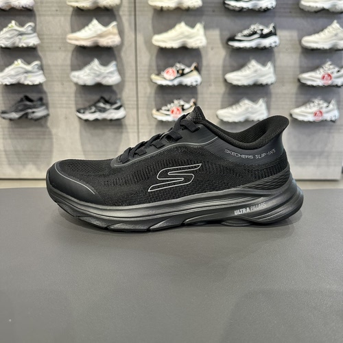 Skechers斯凯奇男士透气轻盈舒适百搭高回弹休闲运动健步鞋216808
