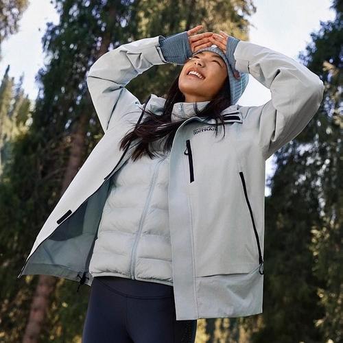 Skechers斯凯奇男女三合一防水保暖御寒冲锋衣(棉服内胆)P425U041