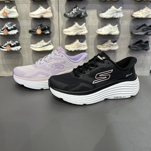 Skechers斯凯奇闪穿鞋女士缓震透气轻质软弹舒适专业跑步鞋129484