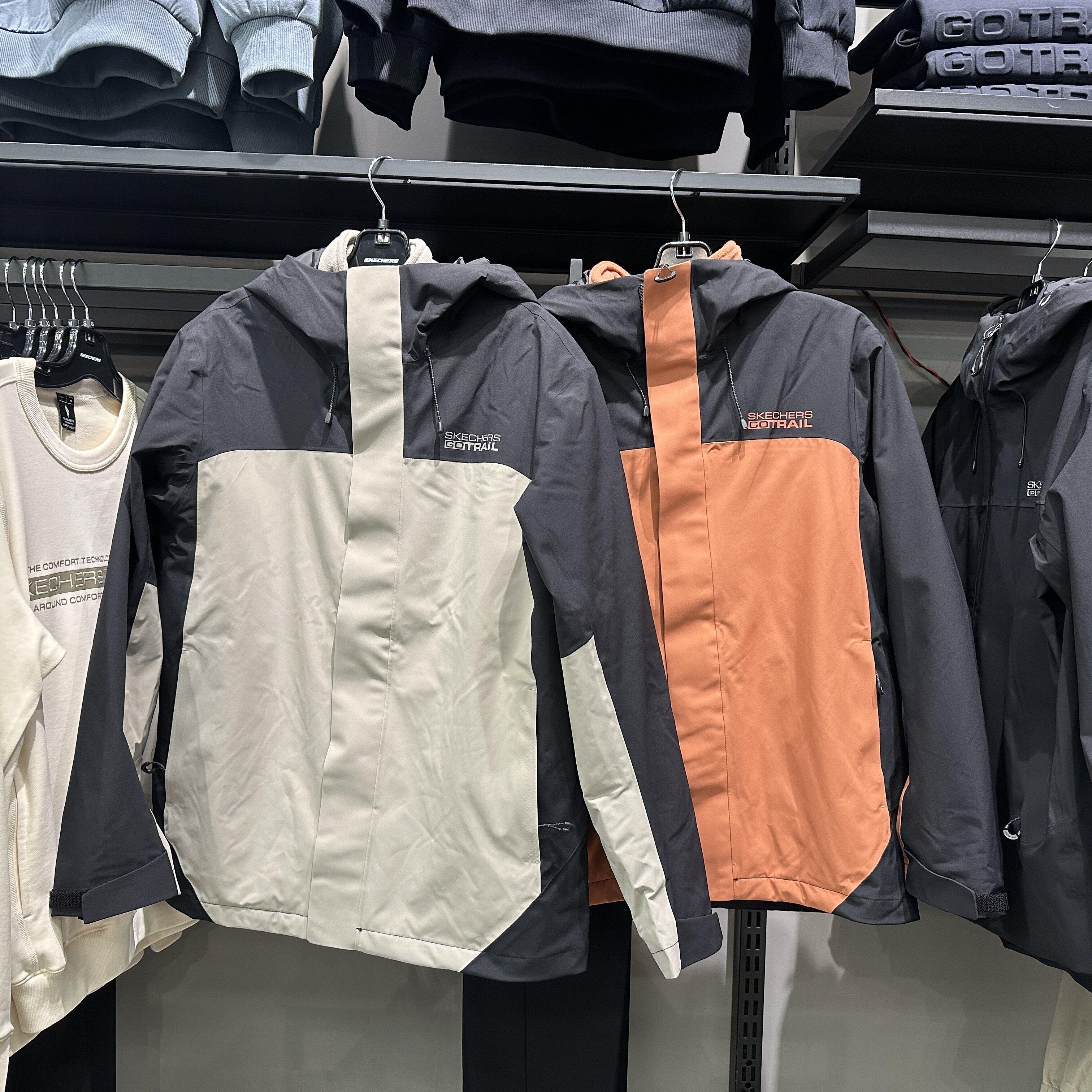 Skechers斯凯奇男士秋季防水冲锋衣三合一外套(抓绒内胆)P425M160