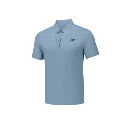 Skechers斯凯奇男士速干吸湿翻领不易变形通勤休闲POLO衫P326M059