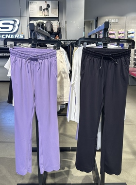 Skechers斯凯奇春夏女童舒适运动吸湿速干花边针织微喇裤P226G034