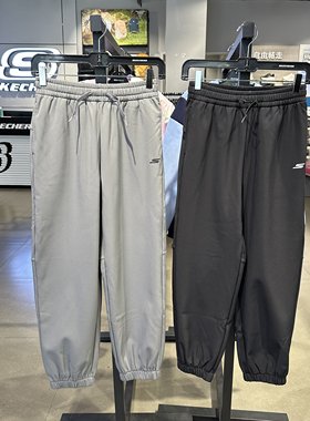 Skechers斯凯奇秋冬男童宽松舒适抓绒轻便休闲梭织长裤P425B032