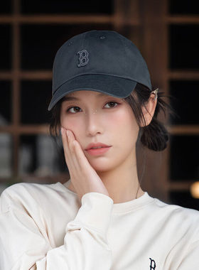 MLB男女同款运动帽棒球帽字母刺绣遮阳帽运动休闲鸭舌帽3ACPB074N