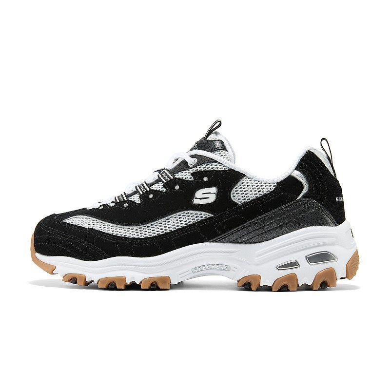 Skechers斯凯奇女士春秋黑白熊猫鞋厚底经典运动老爹休闲鞋150729