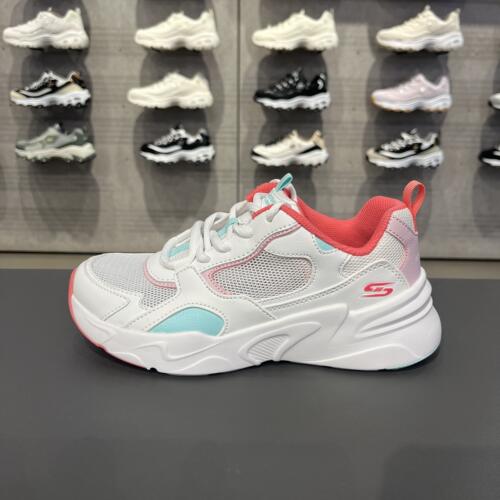 Skechers斯凯奇女款春季网面透气百搭舒适休闲运动鞋老爹鞋117357