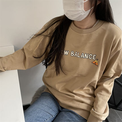 New Balance/NB男女款JHI联名运动情侣圆领卫衣套头衫NCA89053