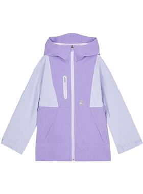 Skechers斯凯奇女童秋冬防风防水时尚梭织连帽外套冲锋衣P324G041