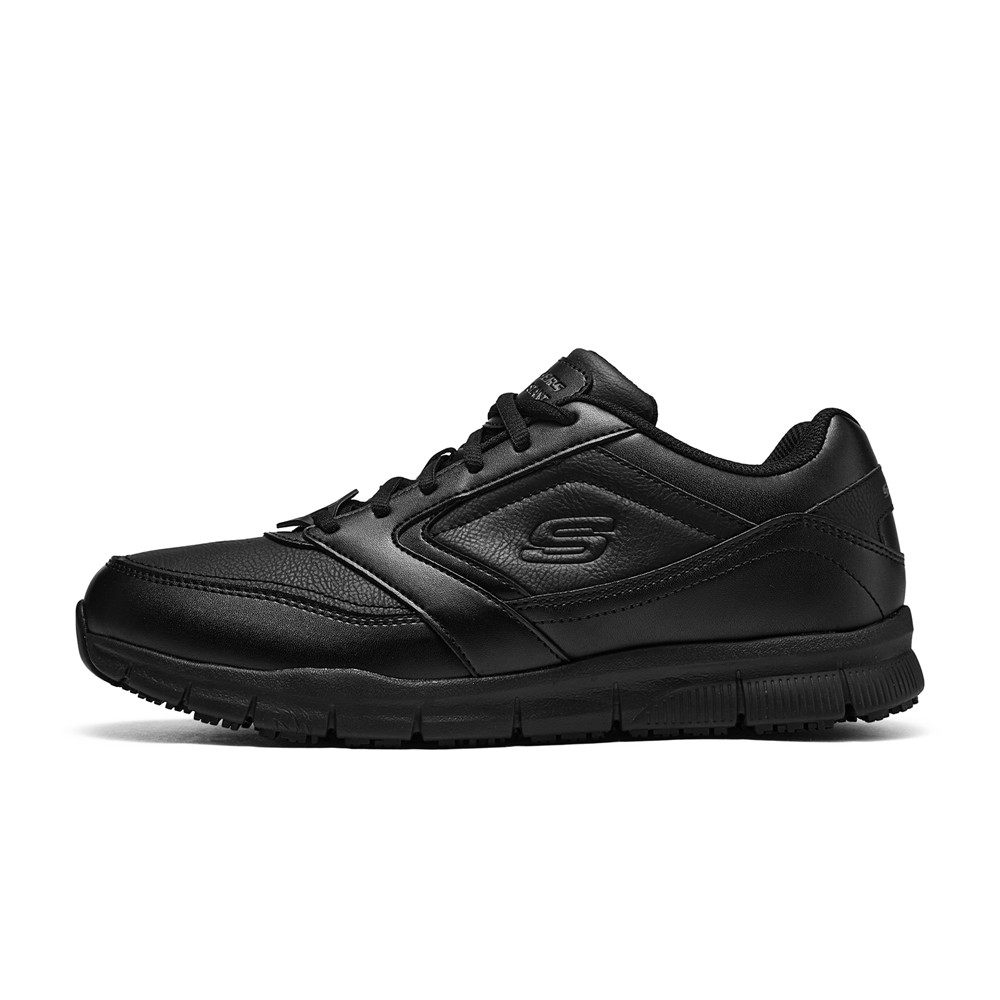 Skechers斯凯奇男士高弹舒适轻质透气宽楦商务绑带休闲鞋77156W