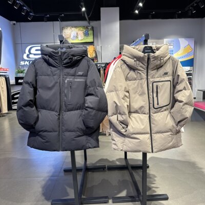 Skechers斯凯奇男士秋冬石墨烯防泼水锁温保暖羽绒服外套P425M034