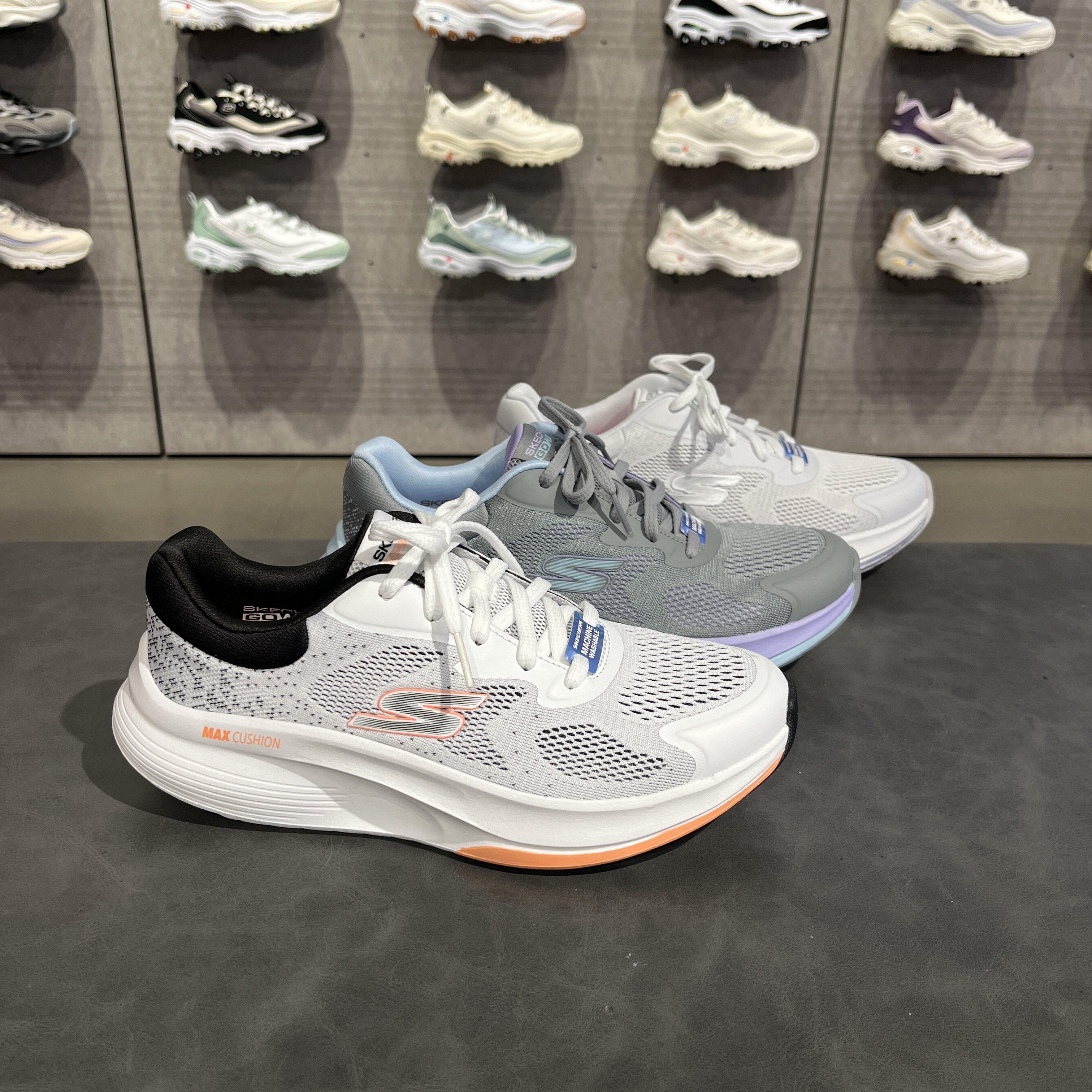 Skechers斯凯奇女款网面透气厚底舒适高回弹缓震休闲健步鞋125053