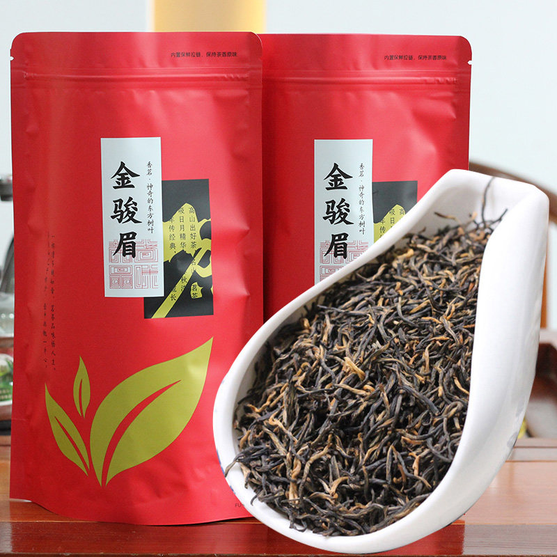 金骏眉茶叶 新茶浓香型红茶金俊眉武夷工夫红茶500g散装包邮
