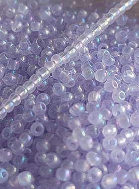超优国产米珠2mm云雾幻彩藤紫色汉服旗袍辑珠簪刺绣diy饰品配件