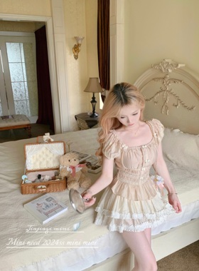 Minineed「五折清仓 不换」古董天丝裙/蕾丝蛋糕裙公主蓬蓬裙