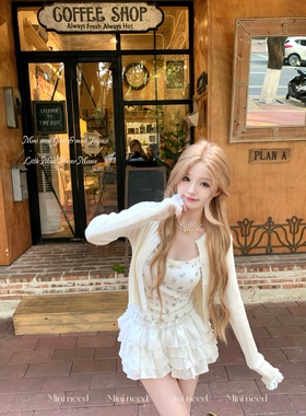 Minineed「蛋糕天使」甜美公主风蓬蓬裙小个子蛋糕裙裤高腰半身裙