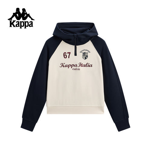Kappa卡帕女装春季新款休闲半拉链套头衫上衣休闲卫衣K0G22MT02