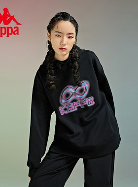 Kappa卡帕女套头衫夏季新款运动卫衣休闲印花上衣 K0B62MT91D