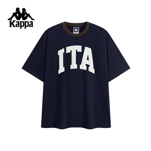 Kappa卡帕男装秋季新款运动休闲简约百搭短袖T恤K0F52TD10