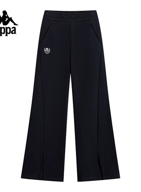 Kappa卡帕女裤冬季新款舒适运动休闲阔腿裤K0E82AK01