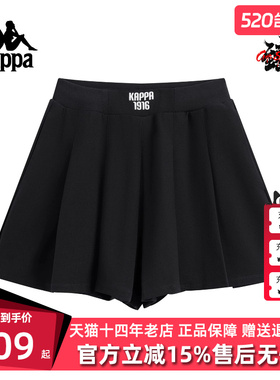 Kappa卡帕女裤2025秋季新款运动休闲简约百搭透气短裤K0F62DY04