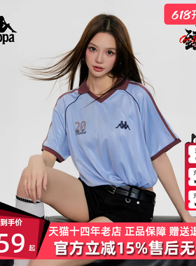 Kappa卡帕男女同款2026夏季新款复古百搭休闲短袖T恤K0GX2PD32D