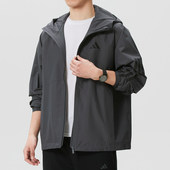 2026春季 RAIN 新款 Adidas阿迪达斯男装 ESS J连帽夹克KE0272