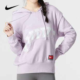 Nike耐克女款卫衣2023冬季新款休闲时尚连帽套头衫运动上衣DQ6586