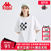 运动T恤休闲半袖 新款 圆领上衣K0C32TD23 2024春季 Kappa卡帕男短袖