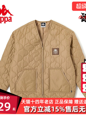 Kappa卡帕男女情侣无领棉服冬新款防寒外套K0DY2MM01P