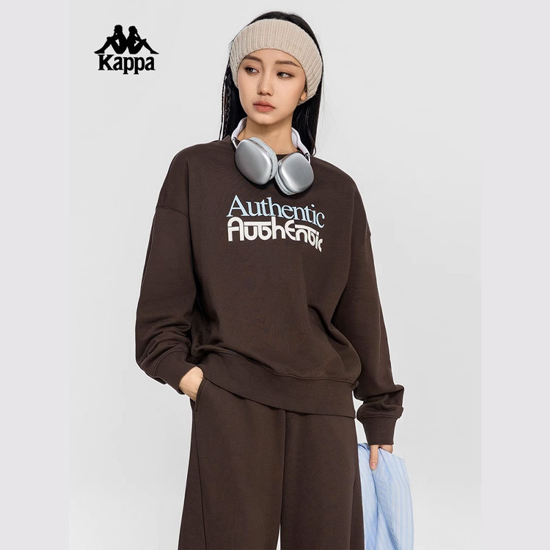 Kappa卡帕女士圆领长袖卫衣