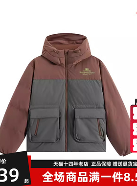 Kappa卡帕男装女装冬季新款时尚保暖短款羽绒外套K0EZ2YY34D