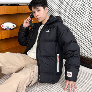 PUMA彪马羽绒服男装 warm?cell男士 新款 2023冬季 连帽运动服624529