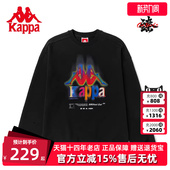 Kappa卡帕套头衫 秋男女运动卫衣休闲圆领印花外套K0BY2WT92D 新款