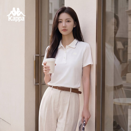 Kappa卡帕女装2026夏季新款运动休闲百搭短袖POLO衫K0G42PD35D