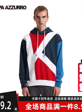 Kappa卡帕Azzurro系列情侣男女冬季新款休闲连帽卫衣KAA0KT04