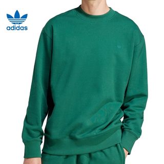 Adidas阿迪达斯三叶草男装2023冬季新款C Crew FT圆领卫衣IM4399