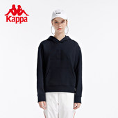 Kappa卡帕女连帽卫衣新款 运动透气上衣 针织休闲套头衫