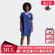 运动V领短袖 新款 连衣裙IT9853 夏季 Adidas阿迪达斯三叶草女装