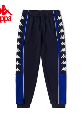 Kappa卡帕男装秋季新款串标长裤运动休闲小脚卫裤K0C52AK03