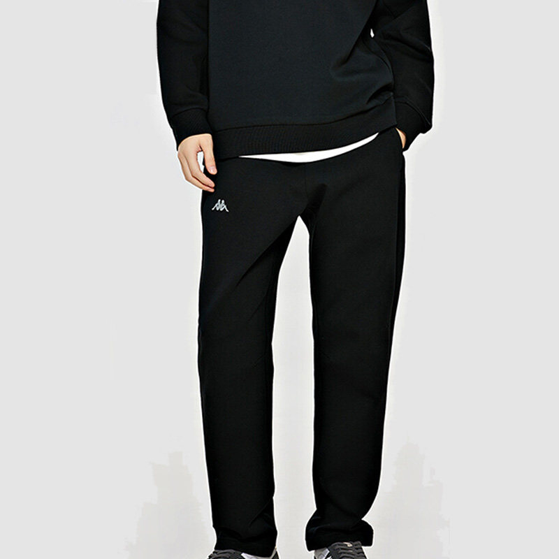 Kappa卡帕男装春季新款休闲简约运动黑色直筒卫裤K0E12AK43,运动服/休闲服装,运动长裤,淘宝优惠券,粉丝福利购,淘宝优惠卷