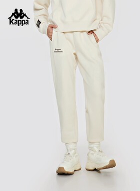 Kappa卡帕女子冬新款针织休闲运动字母简约小脚卫裤K0E22AK70