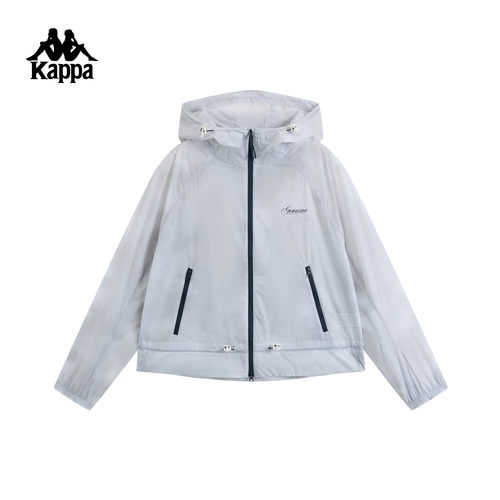 Kappa卡帕女装2026夏季新款时尚百搭运动休闲连帽防风衣K0G42FJ82