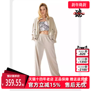 高腰直筒排扣休闲串标运动裤 新款 K0D42AK63 春季 Kappa卡帕女裤