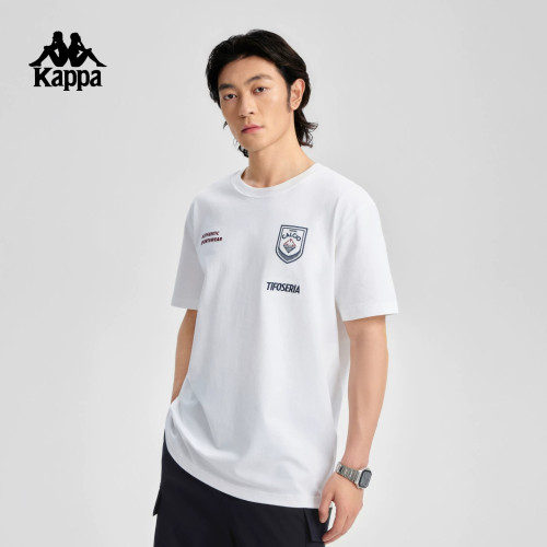 Kappa卡帕男装2026夏季新款运动休闲透气纯棉短袖T恤K0G32TD21