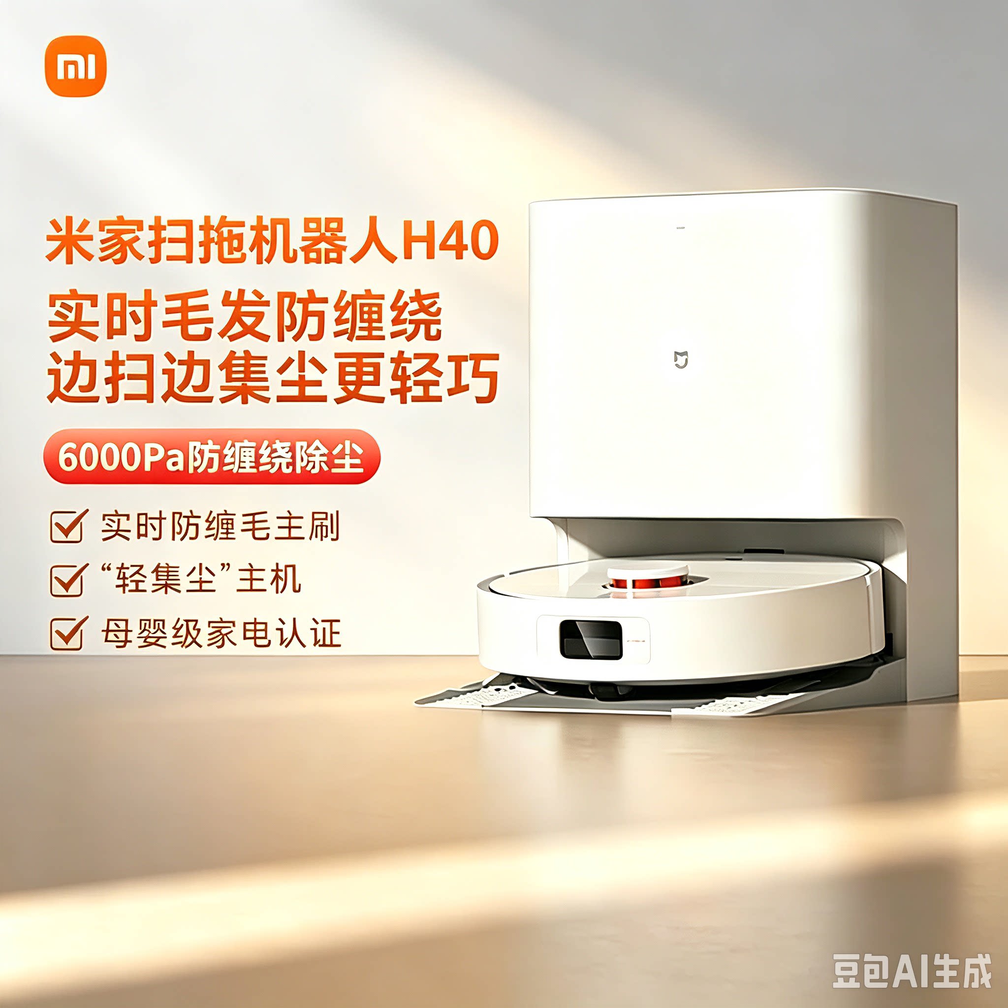 米家H40全自动扫拖机器人