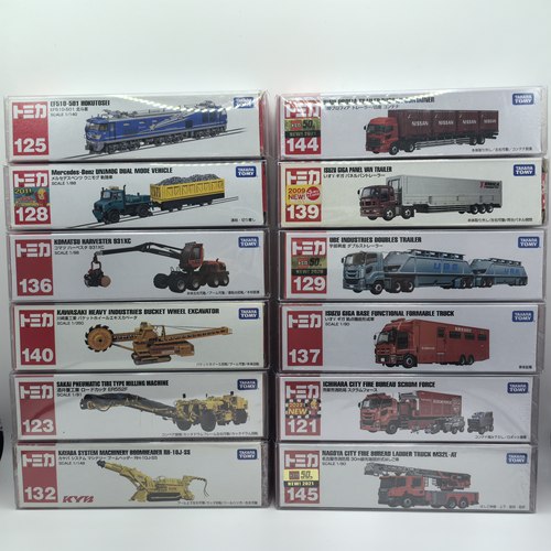 TOMY多美卡tomica 长车123号ER552F轮胎式路面铣刨机121号 132号