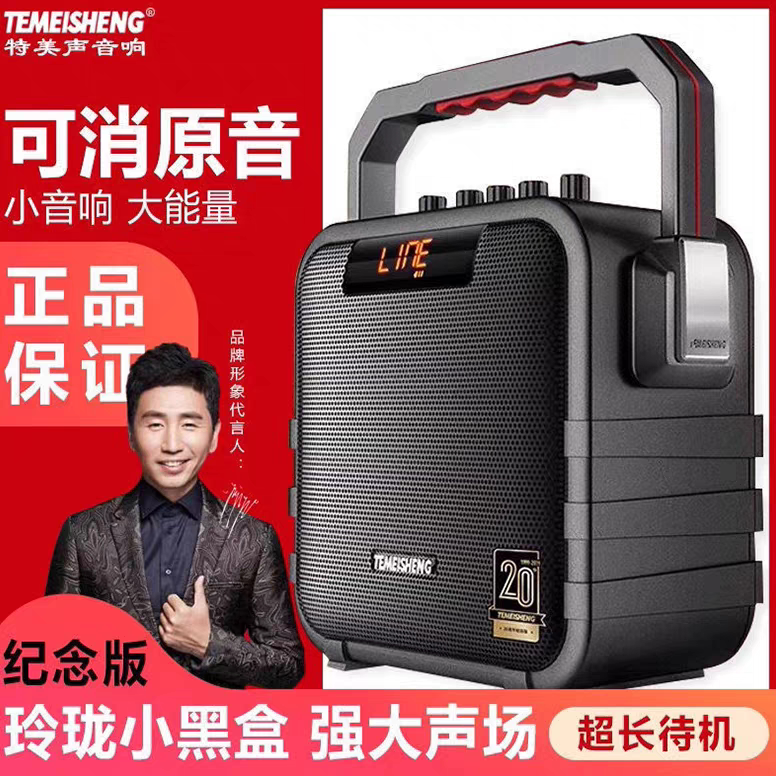 特美声手提蓝牙音响移动便携式小型户外大功率家用广场舞电瓶音箱